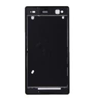 huismerk iPartsBuy Front Housing Replacement with Adhesive Sticker for Sony Xperia C3(Black)