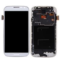 huismerk LCD Display (TFT) + aanrakingspaneel met Frame voor Galaxy S IV / i9500 / i9505(White)