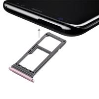 huismerk SIM-kaarthouder + Micro SD dienblad voor Galaxy S8(Pink)