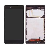 huismerk LCD-scherm en Digitizer met Frame voor Sony Xperia Z5(Black)