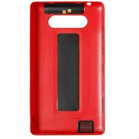 huismerk Originele behuizing batterij achterste schutblad + knop kant voor de Nokia Lumia 820(Red)