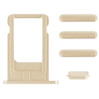 huismerk Original Card Tray & Volume Control Key & Screen Lock Key & Mute Switch Vibrator Key Kit for iPhone 6 (Light Gold)