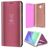 Huawei Mate 10 Luxury Mirror View Flip Cover - Rose Gold