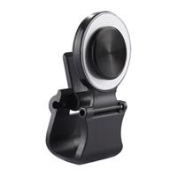 A9 Direct Mobile Clip Games Joystick Artifact Hand Travel Button Sucker with Ring Holder for iPhone Android Phone Tablet(Silver)