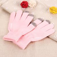 HAWEEL Three Fingers Touch Screen Gloves for Kids(Pink)
