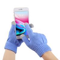 Drie vingers Touch Screen handschoenen voor iPhone Galaxy Huawei Xiaomi HTC Sony LG en andere Touch scherm Devices(Blue)