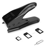 Dual Nano Sim Cutter for iPhone 5 / iPhone 4S & 4 (With Nano SIM to Micro SIM Card Adapter + Nano SIM to Standard SIM Card Adapter + Micro SIM to Standard SIM Card Adapter + Sim Card Tray Holder Eject