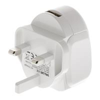 Valueline USB-Lader 2,4 A UK-Stekker en SmartID Wit - 