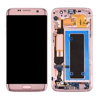 huismerk Originele LCD-scherm en Digitizer met Frame & opladen poort Board & Volume knop & / uit-knop voor Galaxy S7 Edge / G935A(Blue)