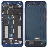 huismerk Middelste Frame omlijsting met Zijtoetsen voor Xiaomi Mi 8 Lite (blauw)