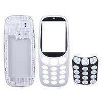 huismerk Plenaire vergadering huisvesting Cover met toetsenbord voor Nokia 3310(Grey)