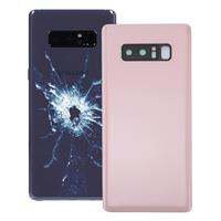 huismerk Opmerking voor Galaxy 8 achtercover met Camera Lens Cover(Pink)