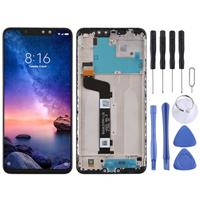 huismerk LCD-scherm en Digitizer met Frame voor Xiaomi Redmi opmerking 6 Pro (zwart)