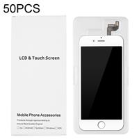 huismerk 50 PCS LCD-scherm en Digitizer witte kartonnen doos verpakking voor iPhone 6s & 6