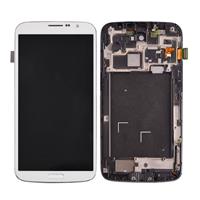 huismerk LCD Display (TFT) + aanrakingspaneel met Frame vervanging voor Galaxy Mega 6.3 / i527(White)