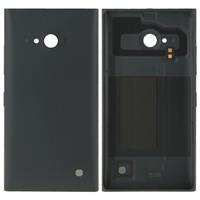 huismerk Effen kleur kunststof Batterijvervanging terug dekking voor Nokia Lumia 730(Black)