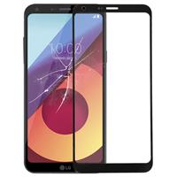 huismerk Voorste scherm buitenste glaslens voor LG Q6(Black)