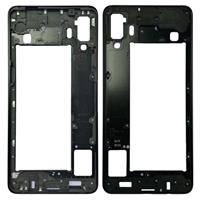 huismerk Midden Frame Bezel plaat voor Galaxy A8 ster / A9 Star / G8850(Black)