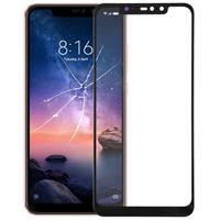 huismerk Voorste scherm buitenste glaslens voor Xiaomi Redmi Note 6 Pro(Black)