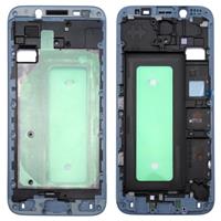 huismerk Galaxy J730 Front huisvesting LCD Frame Bezel Plate(Blue)