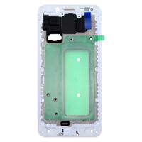 huismerk Galaxy C8 Front huisvesting LCD Frame Bezel Plate(White)