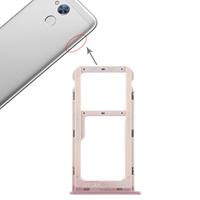 huismerk SIM-kaarthouder + SIM-kaarthouder / Micro SD-kaart lade voor Huawei Honor 6A (roze)