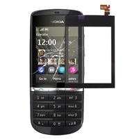 huismerk Touch paneel voor Nokia Asha 300(Black)