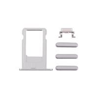 huismerk 4 in 1 voor iPhone 6 Plus (kaarthouder + Volume Control-toets / uit-knop + Mute Switch Vibrator Key)(Grey)