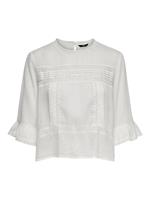 ONLY Loose 3/4 Sleeved Top Dames White