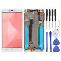 huismerk LCD-scherm en Digitizer volledige montage met Frame voor Xiaomi Redmi 4 X (wit)