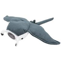 Pluche grijze mantarog knuffel 43 cm - Mantaroggen zeedieren knuffels - Speelgoed voor kinderen