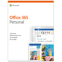 Microsoft Office 365 Personal | 1 jaar | 1 gebruiker | allernieuwste versie