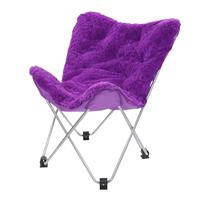 Abenteuer Oventure Fluffy Chair Campingstuhl - lila