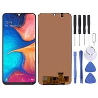 huismerk LCD-scherm en digitizer volledige assemblage voor Galaxy A20 (zwart)