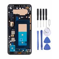 huismerk LCD-scherm en digitizer volledige montage met frame voor LG V40 ThinQ (zwart)