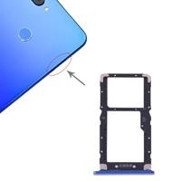 huismerk SIM-kaart lade + SIM-kaart/micro SD-kaart voor Xiaomi Mi 8 Lite (blauw)