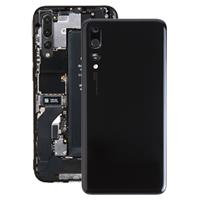 huismerk Batterij terug te dekken met camera lens voor Huawei P20 Pro (zwart)