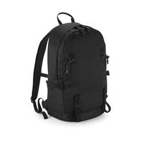 Quadra Zwarte rugzak/rugtas voor wandelaars/backpackers 20 liter Zwart