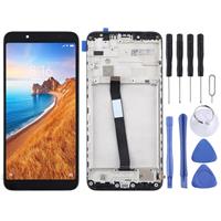 huismerk LCD-scherm en digitizer volledige assemblage met frame voor Xiaomi Redmi 7A (zwart)