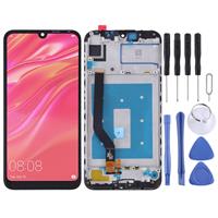 huismerk LCD Screen and Digitizer Full Assembly with Frame for Huawei Y7 Prime (2019) (Black)