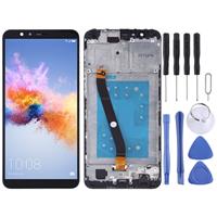 huismerk LCD-scherm en digitizer volledige montage met frame voor Huawei Honor 7X (zwart)