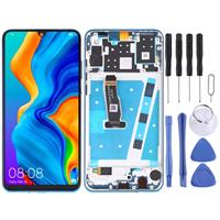 huismerk LCD-scherm en digitizer volledige montage met frame voor Huawei P30 Lite/Nova 4e (blauw)