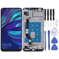 huismerk LCD-scherm en digitizer volledige montage met frame voor Huawei Y7 (2019) (zwart)