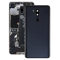 huismerk Batterij achtercover met camera lens & vingerafdruk sensor voor LG G7 ThinQ/G710/G710EM/G710PM/G710VMP (zwart)