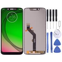 huismerk LCD-scherm en digitizer volledige montage voor Motorola Moto G7 Play (zwart)