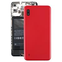 huismerk Batterij achtercover met camera lens & Zijkleutels voor Galaxy A10 SM-A105F/DS SM-A105G/DS (rood)