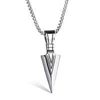 mendes Heren hanger Edelstaal Viking Arrow Silver