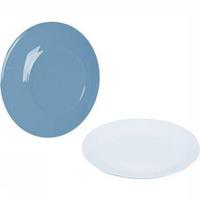 Bo-Camp - Frühstücksteller - 100% Melamin - Ø 21,5 cm - zweifarbiges Stahlblau