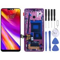 huismerk LCD-scherm en digitizer volledige montage met frame voor LG G7 ThinQ/G710 G710EM G710PM G710VMP (rood)