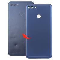 huismerk Achtercover met camera lens & toetsen aan de zijkant voor Huawei geniet van 8 plus (blauw)